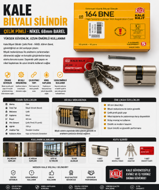 Kale Bilyalı Silindir Çelik Pimli Nikel 68 mm Barel Nedir? Kapı Güvenliğinde Üst Düzey Koruma Rehberi
